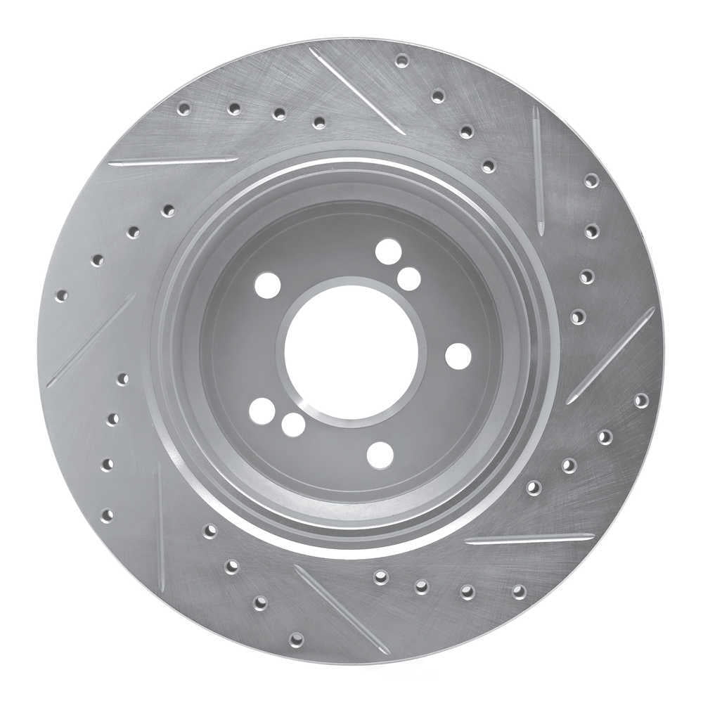 Dynamic Friction Company 631-31050L DFC Brake Rotor - Drilled And Slotted - Silver