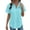 Sky Blue, variant on Cilsoka Womens 2026 Summer Dressy Casual Button Down Shirts Short Sleeve Dress Shirts Casual Summer Solid Basic Tops Business Blouses