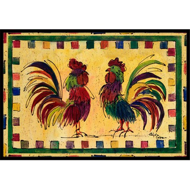 Carolines Treasures Tapis Intérieur Ou Extérieur Coq - 18 x 27 Po.