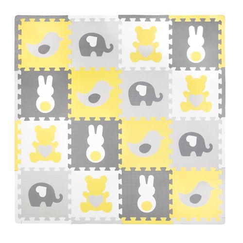 Tadpoles Teddy and Friends 16 Piece Floor Mat