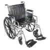Chrome Sport 18-in Wheelchair- Fixed Arms- Footrests