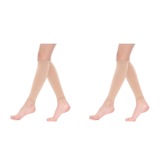 Seitruly Medias médicas de compresión para pantorrilla para mujer, medias cómodas duraderas, cómodas y de apoyo Type2 NO2