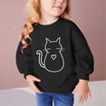 thumbnail image 2 of Birdeem Girls Long Sleeve Topsfall and Winter Middle Big Girls Boys Heart Print Long Sleeve Top Sweater, 2 of 3