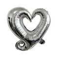 thumbnail image 3 of 1pc 40inch Giant Hollow Heart Shape Foil Balloons for Valentines day/Wedding Party decorations big size red heart helium globos, 3 of 6