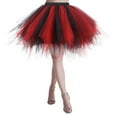 thumbnail image 2 of XIAOCHA Women Christmas Dance Party Patchwork Tulle Skirt Holiday Party TuTu Ballet Skirts, 2 of 3