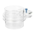 thumbnail image 1 of Alimentador de peces de acuario ajustable y duradero de acrílico transparente con anillo circular de alimentación de 100 mm., 1 of 12