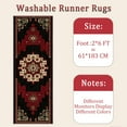 thumbnail image 6 of Hallway Runner Rug 2'x6' Washable Area Rugs Non Slip Laundry Rug Runner Floor Carpet Runners for Hallways Entryway Laundry Room Kitchen, 6 of 11