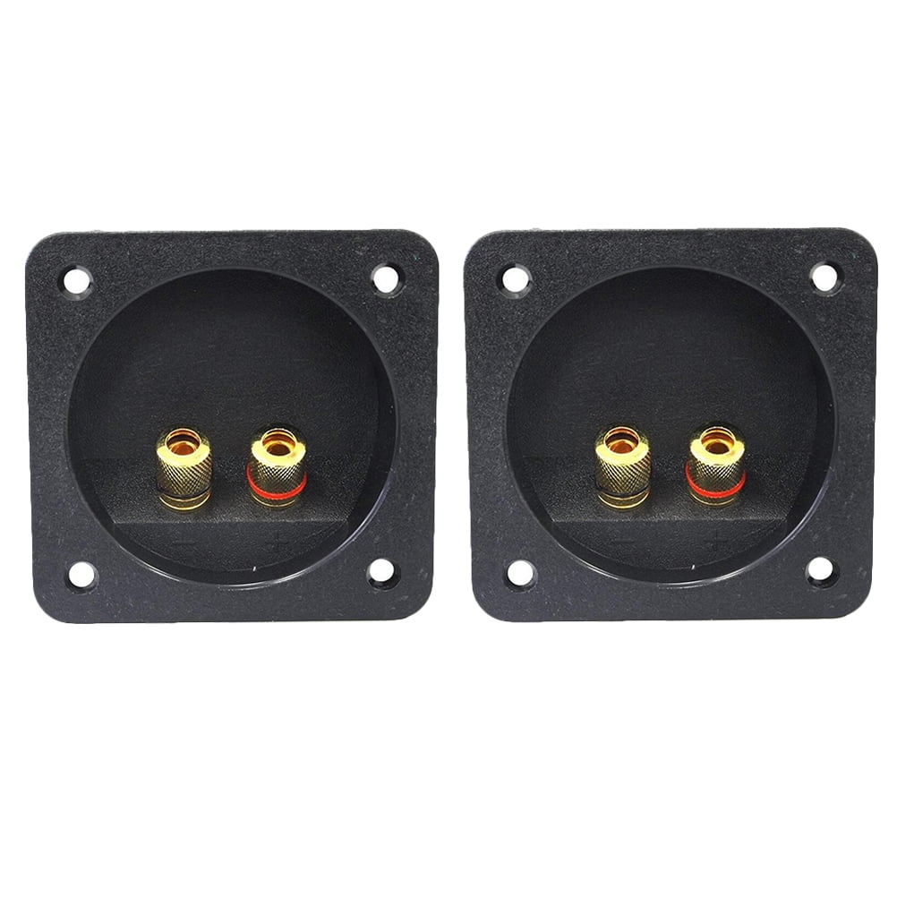 Speaker Terminal Box Cup Cup Connectors Binding Post Subwoofer 2 Jack Terminal Way Plate Box