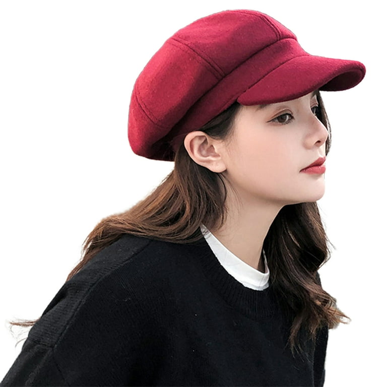 Yirtree Wool Newsboy Cap for Men Women - Classic Vintage Gatsby