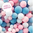 thumbnail image 4 of Prextex 75 Party Balloons 12 Inch Pink, Baby Pink and White Balloons with Ribbon for Pink White Color Theme Party Decoration, Girl Baby Shower, Bachelorette, Birthday Parties Supplies, Helium Quality, 4 of 5