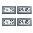 thumbnail image 1 of Veanic 4-Pack Mini Digital Thermometer Hygrometer Meters Gauge Indoor Large Number Display Temperature Fahrenheit (℉), 1 of 5