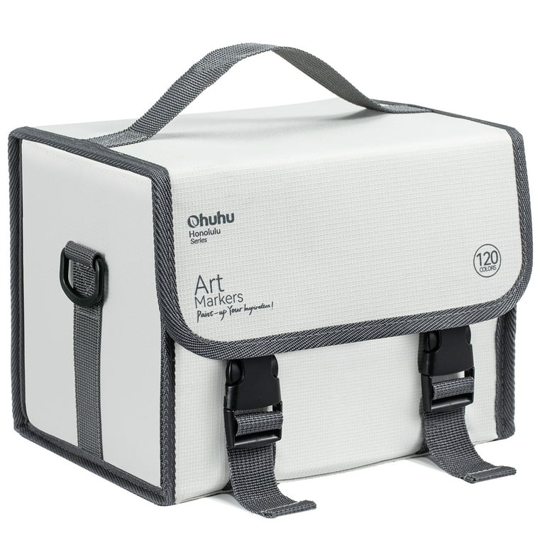 Ohuhu 120 Colors Alcohol-Based Markers+1 Colorless Blender Dual