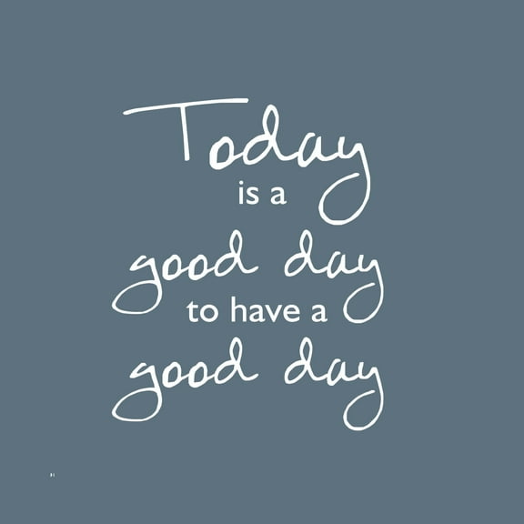 Today Is A Good Day To Have a Good Day - Inspirational Quotes Wall Art Vinyl Decal - 19" x 23" - Living Room Motivational Wall Art Decal - Life quotes vinyl sticker wall decor (White)
