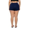 thumbnail image 6 of Womens Plus Size Swim Shorts Solid High Waisted Boyleg Swim Bottoms, 6 of 7