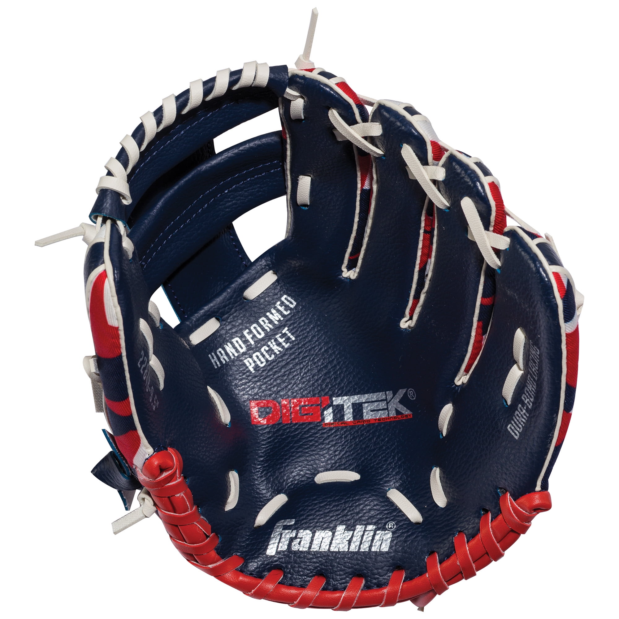 Franklin Sports 10" RTP Performance Digi Teeball Glove Navy Red Right Handed Thrower by Franklin Sports
