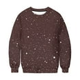 thumbnail image 6 of VEKDONE Glitter Graphic Sweatshirts for Women Fall Long Sleeve Thin Pullover Tops Casual Loose Fit Crewneck Sweatshirt, 6 of 9