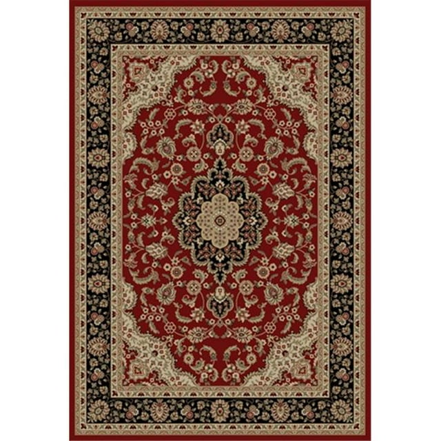 Barclay Médaillon Kashan 2 Pi 3 Po x 3 Pi 11 Po Tapis Rectangulaire en Rouge