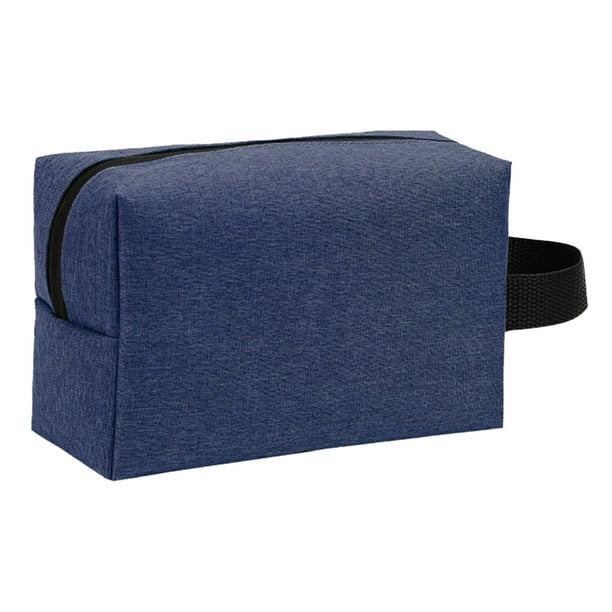 Neceser de viaje para hombre y mujer, impermeable, con asa, plegable, organizador para artículos de aseo, cosméticos y artículos de baño. Accesorio de viaje para el hogar, el gimnasio o el hotel.