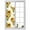 Yellow, variant on Sun Blocking Glass Window Film, Sunflower Window Privacy Film Frosted, Summer Botanical Vintage Floral Spring Reusable Windows Privacy Sticker for Home Decor, Nursery, 23.6 x 78.7 Inches