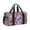 E#001, variant on Travel Duffle Bag Weekender Carry On Luggage Lightweight Polyester Moisture Resistant Tote with Compartments Fits Under Seat Unisex for Short Trips Gym Airport Purple Floral Print