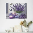 thumbnail image 5 of Farmhouse Bathroom Decor Wall Art Purple Lavender Picture Wall Decor Bathroom Picture Canvas Painting Prints Artwork Home Decorations Framed for Bedroom 12inx16in, 5 of 6