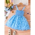 thumbnail image 3 of Bagilaanoe Toddler Baby Girl Summer Dress Butterfly Sleeveless A-line Princess Dresses 9M 12M 18M 24M 3T 4T Kid Patchwork Tulle Skirt, 3 of 8