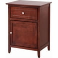thumbnail image 6 of Glory Furniture Izzy Solid Wood 1-Drawer/1-Door Nightstand in Silver Champagne, 6 of 13