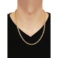 thumbnail image 5 of Brilliance Fine Jewelry 10K Yellow Gold 4.85MM-4.90MM Hollow Rope Necklace, 22", 5 of 5