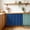 Navy, Blue, variant on Navy Blue Small Sink Skirt, Bathroom Vanity Cabinet Adhesive Curtain, Modern Rustic Deep Blue Solid Cover Utility Under Sink Cover Decorative Kitchen Cabinet Curtains 10"x11"