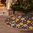 thumbnail image 5 of Sikiie Skulls Nativity Christmas Tree Skirt, Jesus Christian Winter Holiday Tree Mat Decoration(30-48IN), 5 of 6