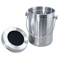 thumbnail image 3 of Mainstays Compost Pail, Stainless Steel with Odour Absorbing Replacement Filter, 3 of 5