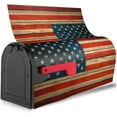 thumbnail image 2 of American Flag Mailbox Covers, Magnetic Post Box Cover Wraps Large Size 25.5x21 in for Garden Yard Décor, 2 of 6