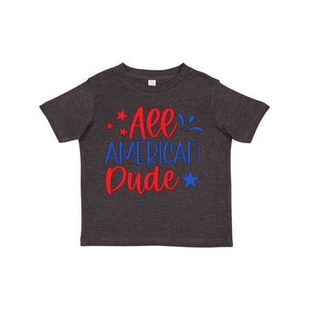 

Inktastic 4th of July All-American Dude with Stars Gift Toddler Boy Girl T-Shirt