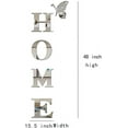 thumbnail image 2 of Namzi -a - Letreros decorativos de pared con letras de acrílico para espejo, para sala de estar, dormitorio y hogar (plateado, 99,5 x 35,5 cm), 2 of 4