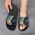 thumbnail image 6 of GZHJMY Stylish Slides for Women Men, Oil Painting Cat Soft Flexible Slip-on Sandals Slippers, 6 of 7