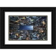 thumbnail image 1 of M. Garcia, Jesus 24x17 Black Ornate Wood Framed with Double Matting Museum Art Print Titled - Beehive Buildings, 1 of 4