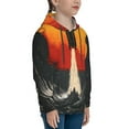 thumbnail image 3 of Balery Retro Space Rocket Launch Pattern Boys Hoodie, Youth Pullover Hooded Sweatshirt, Kangaroo Pocket Hoodie for Kids Girls -Large, 3 of 6