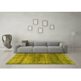 thumbnail image 3 of Ahgly Company Indoor Rectangle Persian Yellow Traditional Area Rugs, 7' x 10', 3 of 4
