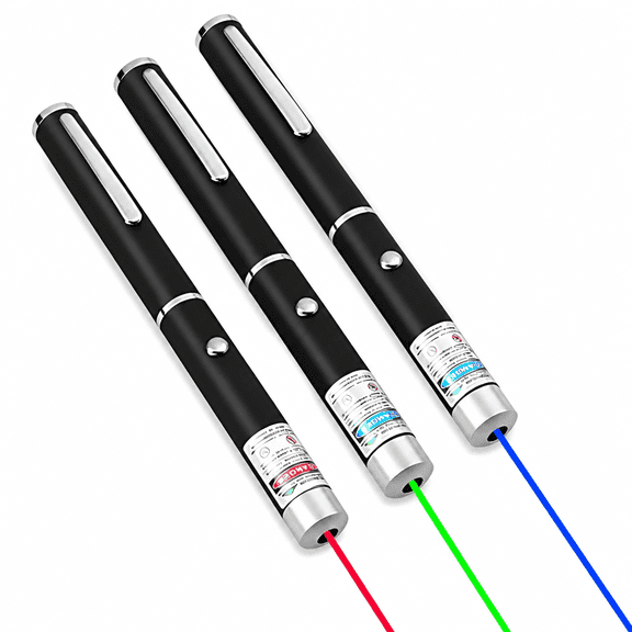 GARDVORA 2026 New Laser Pointer,3-Color Cat Laser Toy for Cats Indoor Training,3 Pcs for Playing,Chasing,Exercising,Entertaining,Hunting,Stimulating