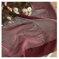 thumbnail image 6 of saney 2 Piece Semi Sheer Voile Window Curtain Drapes Grommet Panels for Bedroom, Living Room & (54 W x 72 L, Burgundy), 6 of 9
