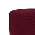 thumbnail image 6 of Round Ottoman Slipcover Footstool Protector Stretch Fabric Cover for Living Room and Bedroom Decor, 6 of 8