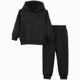 thumbnail image 3 of Gibobby Toddler Boy Clothes Fall Winter Outfit Boys Winter Warm Outfit Set 2Pcs Plaid Outfits Top + Pants Set Home Wear Kids Clothing(7-8 Years,Black), 3 of 9