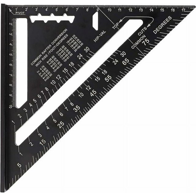 Regla triangular, Cuadrado triangular de aleación de aluminio, Regla triangular de aluminio, Tr