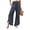Dark Gray, variant on Women's Boho Wide Leg Pants with Smocked Waist, Casual Loose Fit, Lightweight and Breathable for Summer Comfort Saffron L