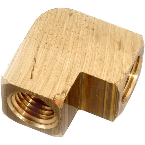 Anderson Metals Corp. 90-Degree Angle Elbow Brass Pipe Fitting - Elbow - Pack of 1