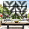 thumbnail image 4 of Garvee Outdoor Metal Panel Privacy Screen, 72 ×40 inch, Black, 4 of 7