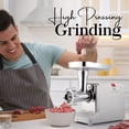 thumbnail image 2 of Alpine Cuisine Stainless Steel Electric Meat Grinder 1000W with UL Approval, High Capacity Meat Tray Blade Sausage Stuffer Maker Meat Claws, Food Meat Grinder for Home Kitchen Use & Easy to Clean, 2 of 7