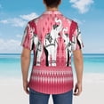 thumbnail image 4 of Balery Thai elephant Print Men's Hawaiian Shirts Short Sleeve Beach Shirt Relaxed Fit Vacation Button Down Shirts,Large, 4 of 7
