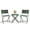 Dark Green, variant on Patio 3 Piece Folding Bistro Set Premium Steel Outdoor Furniture Portable Rust-Resistant Patio Table & Chairs for Balcony Garden Bistro