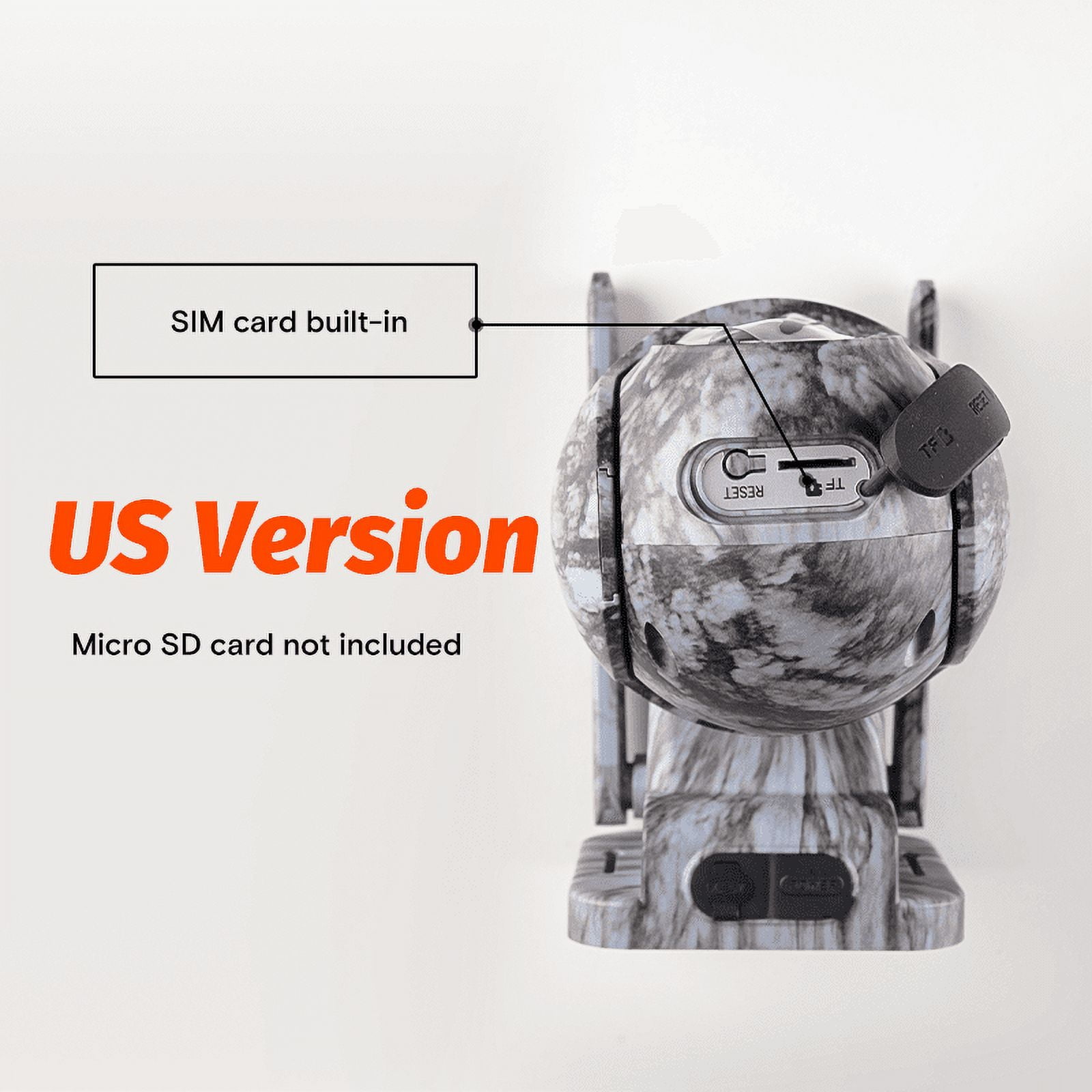 CAMPARK 4G LTE Cellular Trail Camera 2 pack, 2.5K PTZ Wireless 10400mAh Solar Battery SIM Card Night Vision Motion Detection Waterproof No WiFi Need